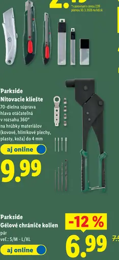 Parkside Gélové chrániče kolien