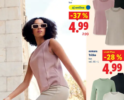 Esmara dámske tričko s dlhým rukávom