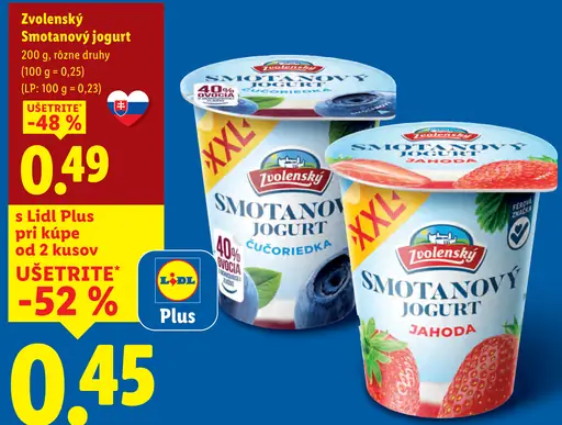 Zvolenský smotanový jogurt