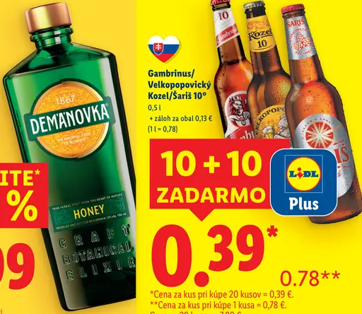 Demanovka likér rôzne druhy