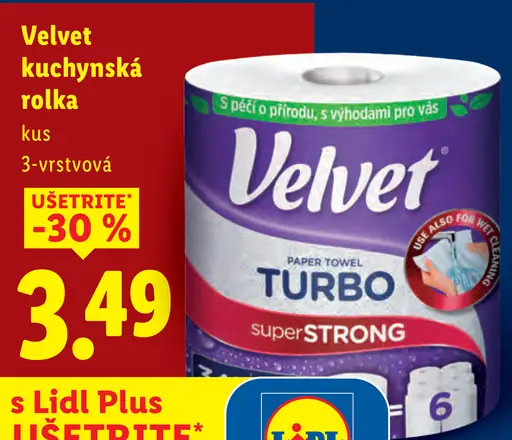 Velvet kuchynská rolka Turbo super strong