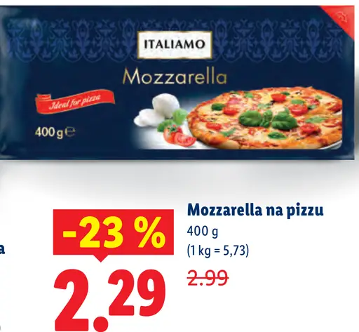 Italiamo Mozzarella na pizzu