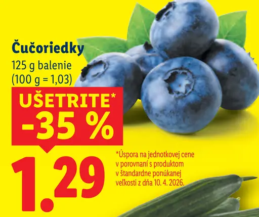 Čučoriedky čerstvé