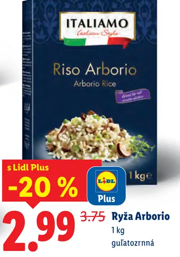 Italiamo Guľatozrnná ryža Arborio