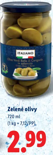 Italiamo Zelené olivy