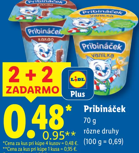 Pribináček Tvarohový dezert