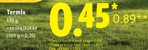 Kunin Termix Maxi tvarohový dezert vanilka/kakao