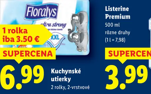Floralys Kuchynské utierky 2-vrstvové