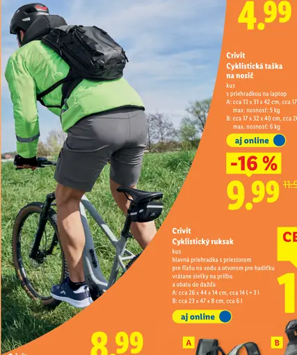 Crivit Cyklistická taška na nosič