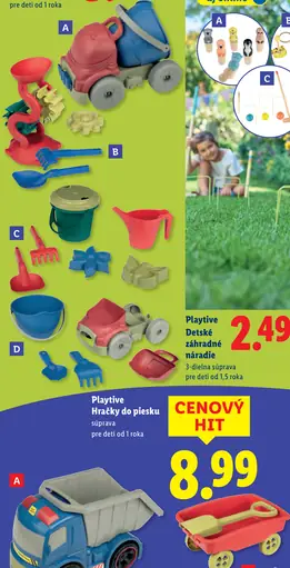 Playtive hračky do piesku súprava pre deti od 1 roka