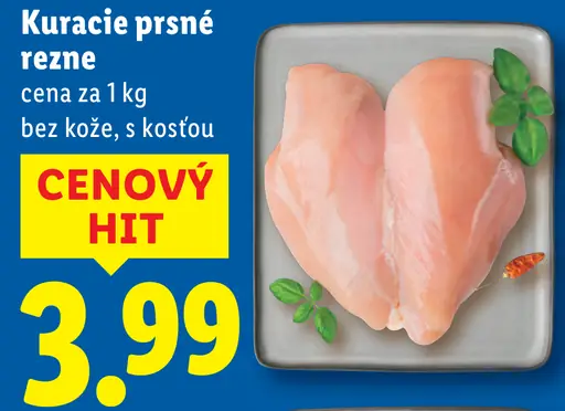 Kuracie prsia bez kože s kosťou