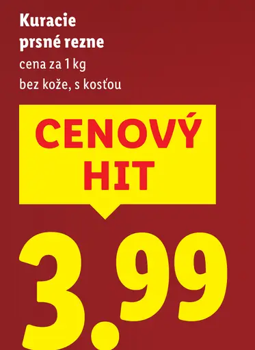 Kuracie prsia bez kože s kosťou