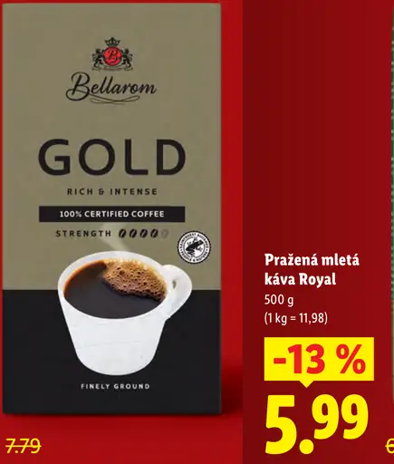 Bellarom Gold mletá káva