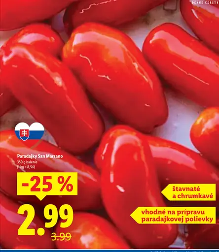 Paradajky San Marzano