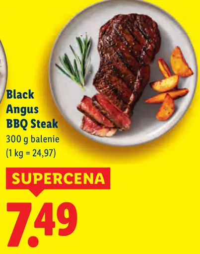 Black Angus BBQ steak