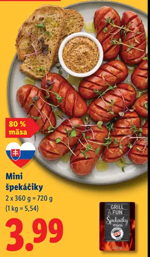 Grill & Fun Špekáčiky mini