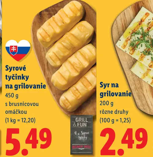 Grill & Fun syrové tyčinky na grilovanie s brusnicovou omáčkou