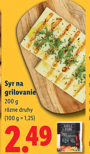 Halloumi syr na grilovanie