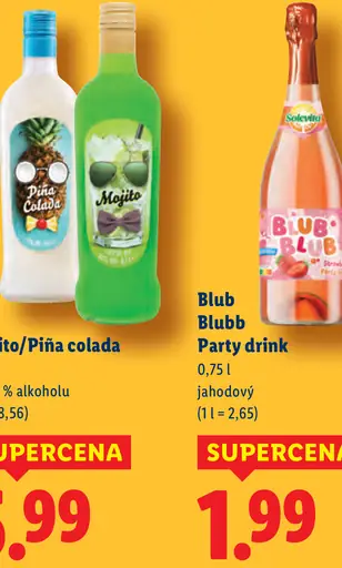 Blub Blubb Party drink jahodový