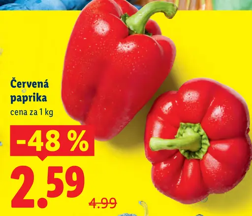 Červená paprika čerstvá