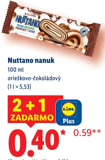 Nuttano oreškovo-čokoládový nanuk