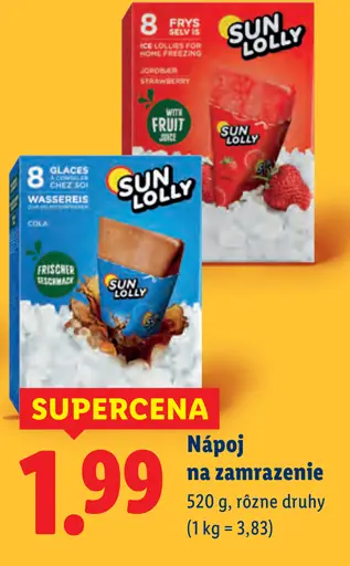 Sun Lolly nápoj na zamrazenie