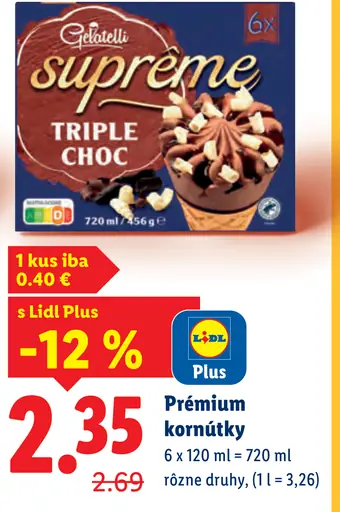 Gelatelli Supreme Triple Choc zmrzlina