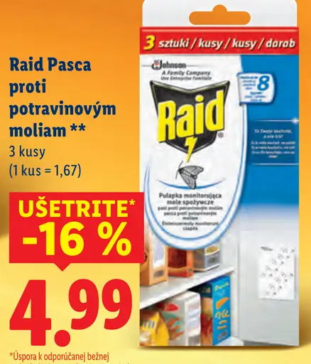 Raid Pasca proti potravinovým moliam