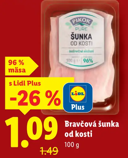 Pikok Pure Bravčová šunka od kosti