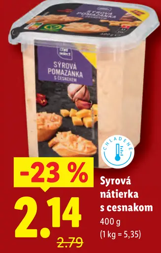 Syr Pikantná nátierka s cesnakom