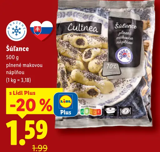 Culinea šúľance plnené makovou náplňou