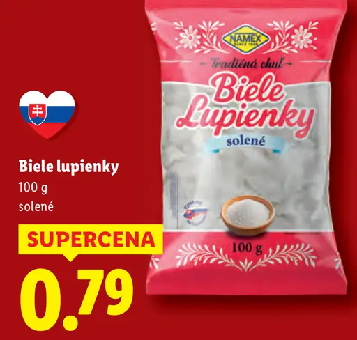 Námeš biele lupienky solené