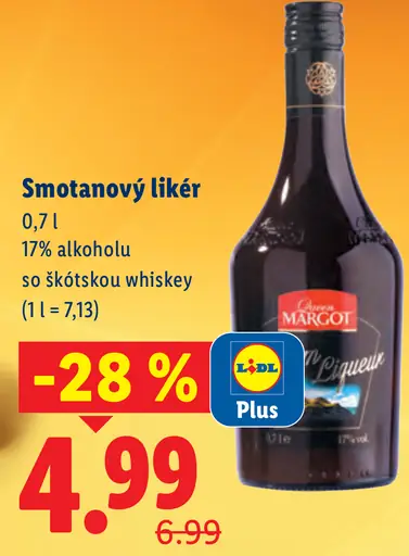 Margot smotanový likér so škótskou whiskey