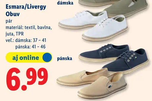 Esmara/Livergy obuv dámska