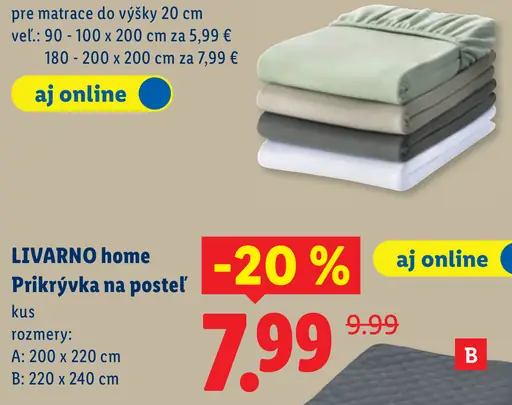 Livarno Home Prikrývka na posteľ
