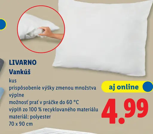Livarno vankúš
