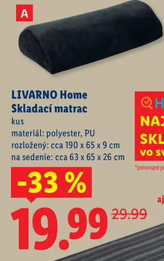 Livarno home skladací matrac