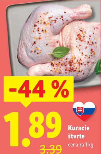 Kuracie štvrte čerstvé
