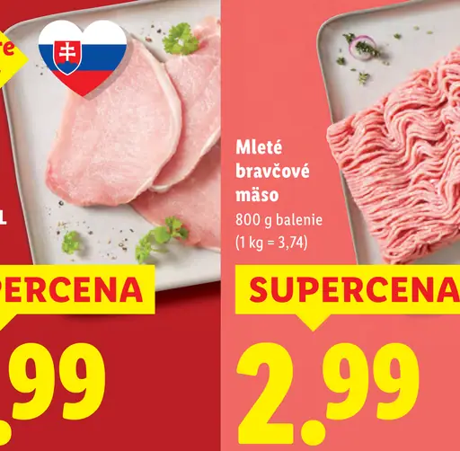 Mleté bravčové mäso XXL