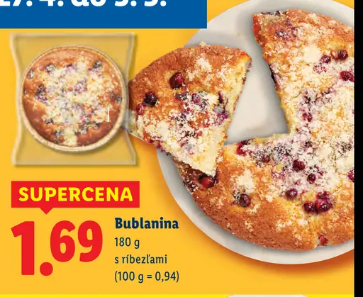 Bublanina s ríbezľami