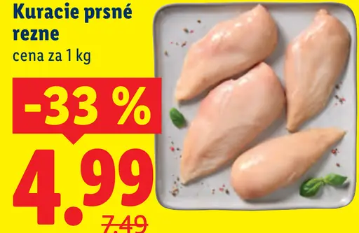 Kuracie prsné rezne