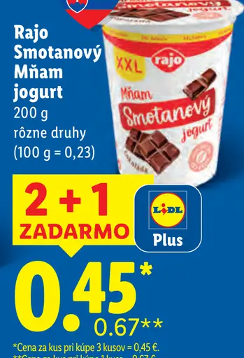 Rajo Mňam Smotanový jogurt nugát