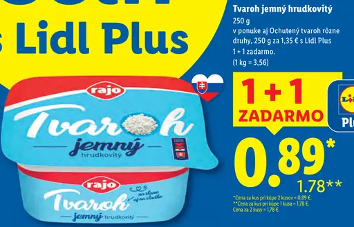 Rajo Tvaroh jemný hrudkovitý