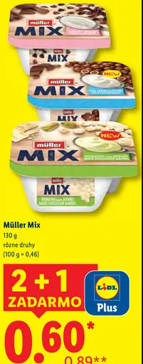 Müller Mix jogurtový dezert