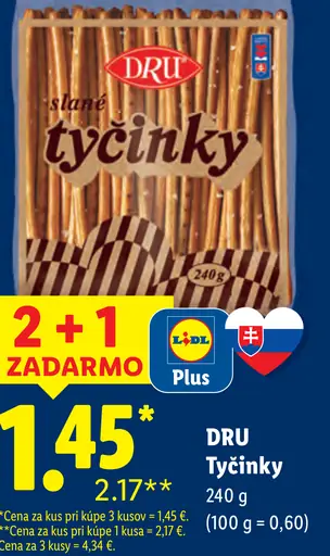 DRU tyčinky slané