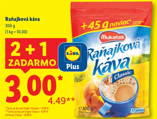 Mukates Classic raňajková káva