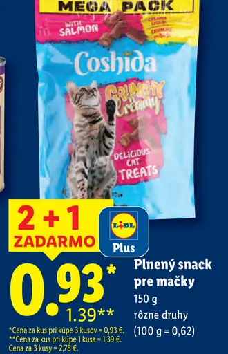 Coshida Plnený snack pre mačky