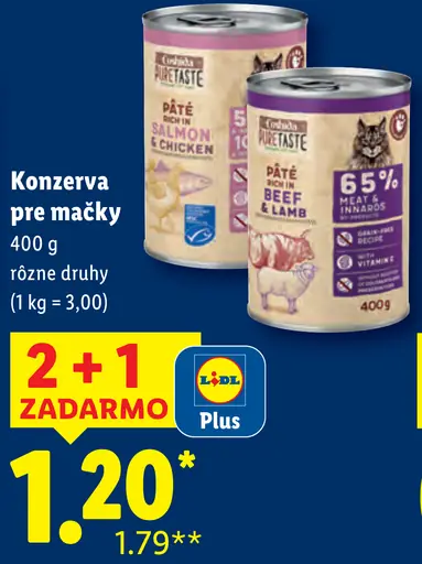 Coshida konzerva pre mačky rôzne druhy
