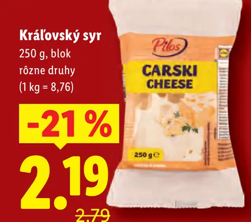 Pilos Kráľovský syr Carski cheese