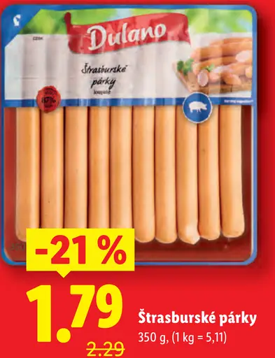 Dulano Štrasburské párky